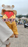 迪士尼品牌正品新款純棉嬰幼兒帽子外出夏季薄款夏季防曬可愛(ài)大帽檐防曬 小熊半網(wǎng)-米色 6-12個(gè)月(40-45cm) 曬單實(shí)拍圖