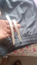 頂峰保羅（Dingfengbaoluo）冰絲休閑褲男薄款直筒褲寬松垂感西褲闊腿長褲SS6029灰色L 曬單實拍圖