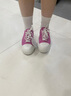 UIWI帆布鞋女夏季女鞋2025新款厚底休閑鞋百搭經(jīng)典街拍板鞋增高鞋透氣 粉紅U172 38 建議拍大一碼 曬單實拍圖