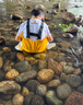 羚特趕海連體褲兒童玩水連體衣沙水服涉水服下水褲-檸檬黃 30 曬單實(shí)拍圖