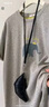 索菲堡 2025新款減齡韓版卡通短袖T恤女設計感寬松百搭撞色甜美卡通上衣 灰色    L 曬單實(shí)拍圖