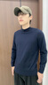 HLA海瀾之家羊毛衫男精紡全羊毛毛衣男25秋季 藏青77【預訂】 HNZAW3J034A M 170/88A 推薦125~136斤 曬單實(shí)拍圖