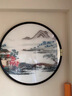 禮御友嘉新中式圓形刺繡裝飾畫蘇繡山水風(fēng)景畫客廳玄關(guān)走廊掛畫餐廳茶室畫 桃園意境 直徑80cm 實木立體圓框 曬單實拍圖