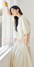 對(duì)白氣質(zhì)純棉襯衫套裝裙女2025夏新款泡泡袖襯衣A字裙優(yōu)雅兩件套 淺米杏 M 曬單實(shí)拍圖