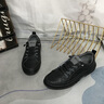 公羊男鞋夏季新款潮流真皮商務(wù)休閑皮鞋男防滑軟底運動百搭經(jīng)典板鞋男 黑色 【標(biāo)準(zhǔn)皮鞋碼】 41 (255mm) 曬單實拍圖