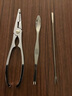拜杰吃蟹工具蟹八件套裝不銹鋼蟹鉗拆蟹剝蟹剪吃大閘蟹吃螃蟹專用工具 【經(jīng)典款】專業(yè)吃蟹工具三件套 曬單實拍圖