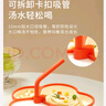 COOKSS 寶寶餐盤(pán)硅膠嬰兒學(xué)吃飯分格兒童餐具輔食碗餐盤(pán)帶吸盤(pán) 雙拼綠 曬單實(shí)拍圖