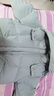 水孩兒（SOUHAIT）童裝女童短款羽絨服冬新款兒童中大童三防厚外套防風(fēng)保暖上衣 天青色SHRDGD01CR578G52 130 曬單實(shí)拍圖
