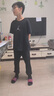 NIKE JORDAN 【純棉透氣】耐克AJ男童短袖t恤2025夏季新款兒童衣服 正黑色【純棉透氣】 160 /76 【建議身高152-158cm】 曬單實(shí)拍圖