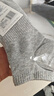 浪莎（LangSha）夏季100%純棉襪子男士短筒夏天運動吸汗全棉質(zhì)船襪防臭透氣新疆棉 ·【6雙灰色】·100%純棉防臭 6雙 均碼 (對應(yīng)38-44鞋碼可穿) 曬單實拍圖