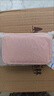 馬卡龍色雙層耳飾收納盒pu項鏈耳環(huán)戒指飾品盒便攜珠寶首飾盒 粉紅色 12*7.5*4cm 曬單實拍圖