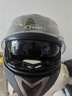 野馬（YEMA）摩托車(chē)頭盔男3c認證揭面盔雙鏡片機車(chē)全盔四季通用 XL碼 亞黑 曬單實(shí)拍圖