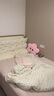 南極人水洗棉床上用品四件套公主少女四季通用床單被罩200x230cm床笠款 蕾絲小花邊-粉白波點 1.8m 床單款 四件套-被套180*220cm 曬單實拍圖