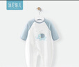 湯尼倍兒嬰兒夏季連體衣寶寶哈衣服薄款新生兒爬服純棉長(cháng)袖空調服 白色 80cm 曬單實(shí)拍圖