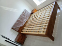 皇家故事 床 實(shí)木床金絲胡桃木雙人床1.8米1.5m小戶型現(xiàn)代簡約臥室小戶型 床+雙床頭柜 1.8*2米【框架款】 曬單實(shí)拍圖