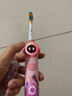 usmile笑容加Q10電動牙刷兒童 防蛀呼吸環(huán) 緩震科技（適用三歲到12歲兒童） 生日禮物分區(qū)提醒送學(xué)生禮物 【防蛀小圓環(huán)+分區(qū)提醒】Q10粉 曬單實拍圖
