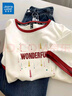 真維斯（JEANSWEST）t恤女2025夏季新款正肩撞色純棉短袖女休閑寬松潮流時尚百搭體恤 米磚紅 奇妙流星 L 曬單實拍圖