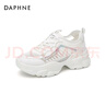 達芙妮（DAPHNE）老爹鞋女休閑透氣網(wǎng)鞋夏季新款增高百搭學(xué)生運動跑步網(wǎng)面鞋 銀色 單層 5.5cm 36 (230mm) 標(biāo)準(zhǔn)碼 曬單實拍圖