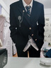 畫枕眠（HUAZHENMIAN）日系學(xué)院風(fēng)男生dk西裝制服外套西服學(xué)生痞帥西服春夏秋季2025新款 黑色 5XL 曬單實拍圖