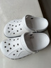 crocs卡駱馳貝雅卡駱班|205089 白/深藍(lán)-126 37/38(230mm)  曬單實(shí)拍圖