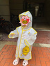 牧萌兒童雨衣男童女童防水全身雨披幼兒園小學(xué)生雨具 黃色小黃鴨 S 曬單實(shí)拍圖