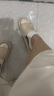 京東京造【抗菌皮紋拖】eva軟彈家居防臭浴室夏季新款拖鞋女 燕麥色 37-38 曬單實拍圖