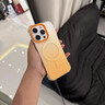 韻寧 漸變色超薄無邊框適用于iPhone16promax手機(jī)殼新款蘋果15pro透明膚感磨砂16無線磁吸15硬套男女款 【漸變綠】無邊框*膚感磨砂*強(qiáng)力磁吸 iPhone16Pro 曬單實(shí)拍圖