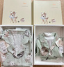 OAK FAMILY兒童家居服套裝春夏純棉男女寶寶睡衣長(cháng)袖童裝 絨球兔 90 cm 【推薦身高78-90cm】 曬單實(shí)拍圖