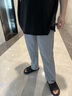 皮爾卡丹100%純亞麻褲男士商務(wù)休閑褲2025年新款夏季薄款寬松直筒棉麻褲子 100%亞麻  灰色 薄款 33 建議130-140斤 曬單實拍圖