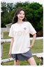 班尼路（Baleno）純棉寬松短袖t恤女2025年夏季慵懶上衣休閑遮肉圓領(lǐng)百搭舒適女裝 曬單實(shí)拍圖