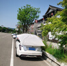 邁牛全自動汽車遮陽傘車頂遙控電動車棚遮陽罩防曬防雨雪折疊隔熱車衣 鼎酷【半自動】4.85米 銀灰色 曬單實拍圖