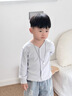 貝樂咿嬰兒外套幼兒小月齡男寶寶春秋衣服上衣春裝開衫薄款兒童春季外出 7354灰藍(lán)色 100 【推薦2-3歲】 曬單實(shí)拍圖