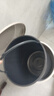茶花（CHAHUA）垃圾桶家用廚房衛(wèi)生間腳踏衛(wèi)生桶翻蓋大號帶蓋清潔桶垃圾簍 9.6L灰色 曬單實拍圖