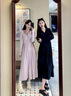 蕉下漁藍色防曬衣長款全身女2024新款防曬裙夏季冰絲女款超長防曬服套裝 黑色【收腰加長款】 M 曬單實拍圖