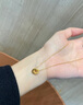 VTL9999足銀項(xiàng)鏈女雙環(huán)碎冰冰純銀鎖骨鏈圓環(huán)生日七夕情人節(jié)禮物女 足銀項(xiàng)鏈【精美禮盒裝+金色】 曬單實(shí)拍圖