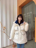 鴨鴨中長(zhǎng)款羽絨服女士2025年冬季新款收腰連帽時(shí)尚保暖顯瘦派克服外套 酒紅色 M (建議110-125斤) 曬單實(shí)拍圖