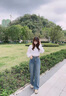 潮衣控加絨牛仔褲女秋冬款2025新款高腰顯瘦冬季褲子窄版寬松直筒闊腿褲 復(fù)古藍(lán)-常規(guī)/款(推薦身 加絨 28 曬單實(shí)拍圖