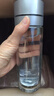 宅輕松 泡茶杯男女士茶水分離水杯一鍵開蓋雙層玻璃杯車載耐高溫杯銀色 曬單實拍圖