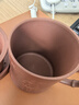 京東京造 宜興紫砂杯 手工泡茶杯【原礦清水泥】茶水分離 百福杯450ml禮盒 曬單實(shí)拍圖