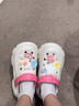颯望【德國(guó)】厚底洞洞鞋夏季女包頭少女可愛(ài)多巴胺ins外穿增高EVA拖鞋 白玫紅色【小熊滿天星】7cm增高 36 /37 （正碼） 曬單實(shí)拍圖