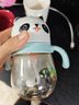 貝親（Pigeon）熊貓兒童防嗆防漏喝水喝奶吸管杯奶瓶 300mL 12月 曬單實(shí)拍圖