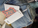 森馬（Semir）森柔牛仔|牛仔褲女港風(fēng)舒適闊腿褲顯瘦秋季女生純棉長褲百搭 牛仔黃泥染80325 M 曬單實(shí)拍圖