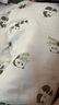 童泰（TONGTAI）嬰兒包巾新生兒襁褓巾抱巾初生寶寶防驚跳裹巾包單竹棉紗布 綠色 85x85cm 曬單實拍圖