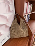 CALWAN KEODH編織包包女包2026新款春夏大容量單肩休閑度假風(fēng)海邊沙灘包托特包 【卡其色】小眾百搭高級感休閑簡(jiǎn)約實(shí)用走心女生閨蜜 曬單實(shí)拍圖