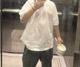 無印良品（MUJI）男式 涼感 圓領(lǐng)短袖T恤 舒適涼爽 男夏裝t恤 ACC25A3S 白色 L (175/100A) 曬單實(shí)拍圖