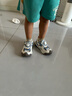 牧童學(xué)步鞋男寶寶2025夏季新款包頭女童涼鞋軟底透氣旋轉(zhuǎn)紐扣兒童鞋 未來藍(lán) 28 鞋內(nèi)長17.9cm 曬單實(shí)拍圖