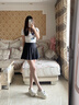 茱艾爾BY GERLI洞洞鞋時(shí)尚網(wǎng)紅休閑防滑增高6CM夏季新款女鞋Z1 白色 38 曬單實(shí)拍圖