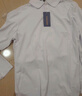 羅蒙（ROMON）長袖T恤男士POLO翻領(lǐng)純色上衣打底衫商務(wù)休閑內(nèi)搭男裝 白L 曬單實(shí)拍圖