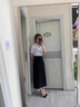 金日滿半身裙女夏2025新款黑色西裝開叉中長款a字大碼顯瘦包臀裙小個子 黑色 常規(guī) L 曬單實拍圖
