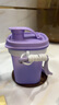 特百惠（Tupperware） 迷你纖巧壺 350ML彩色酵素果醋壺塑料水壺網(wǎng)紅同款diy帶刻度水杯 350ml纖巧壺紫+膠圈+掛繩 曬單實(shí)拍圖